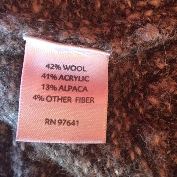 J. Jill wool/ acr/alpaca blend vest sz M Petite - Picture 6 of 6